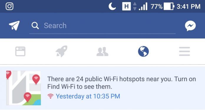 Facebook Find Wi Fi