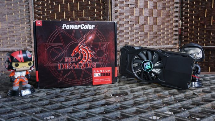 Power Color RX 550 Red Dragon 2GB Full