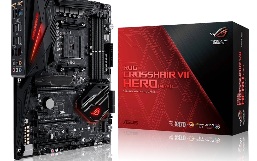 ROG CROSSHAIR VII HERO WI FI with box Custom