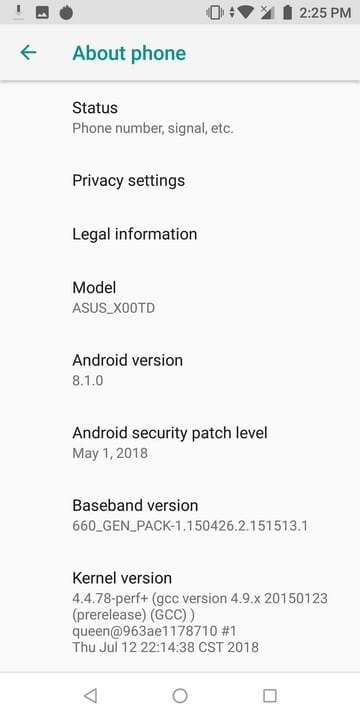 ASUS ZenFone Max Pro M1 UI 14