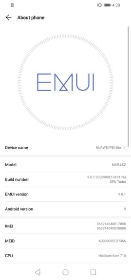 Huawei P30 Lite UI 6