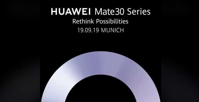 Huawei Mate 30 Launch Date
