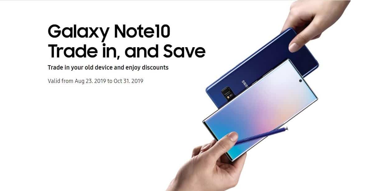 Samsung Galaxy Note10 Series Trade in Program Cover