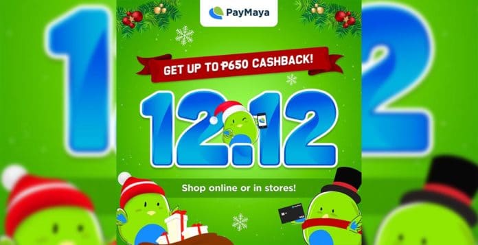 PayMaya 12.12 Cashback Cover