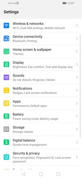 Huawei Y6s Review UI 3