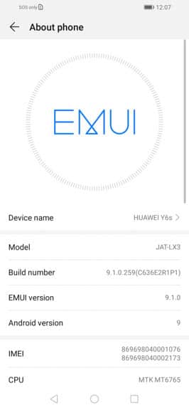 Huawei Y6s Review UI 7