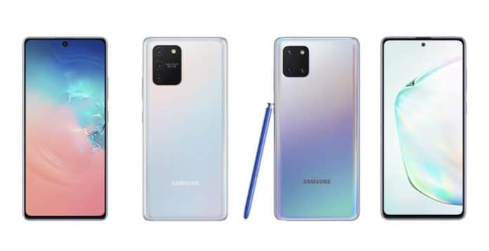 Samsung Galaxy S10 Lite and Note10 Lite Official Release Cover