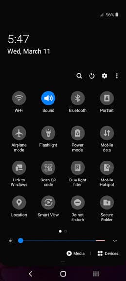 Samsung Galaxy A71 UI 2