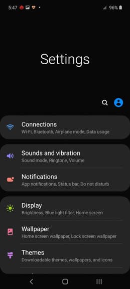 Samsung Galaxy A71 UI 3