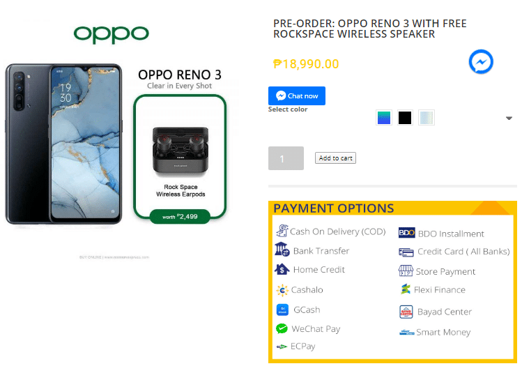 OPPO Reno3 Price MemoXpress