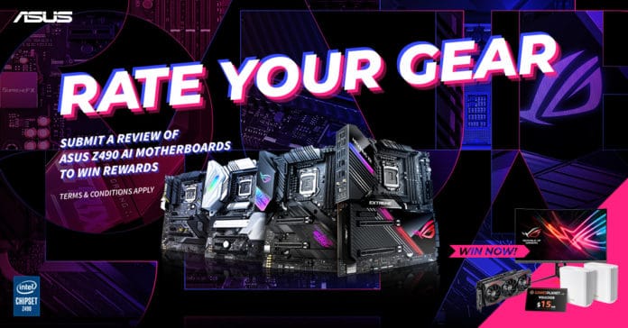 ASUS Rate Your Gear Campaign Z490