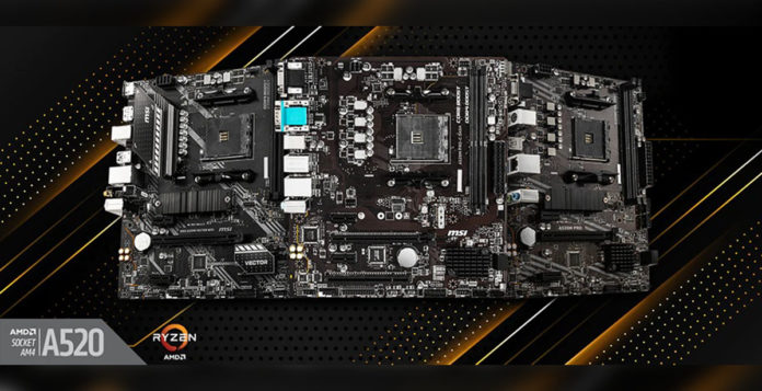 MSI A520 Motherboards Cover