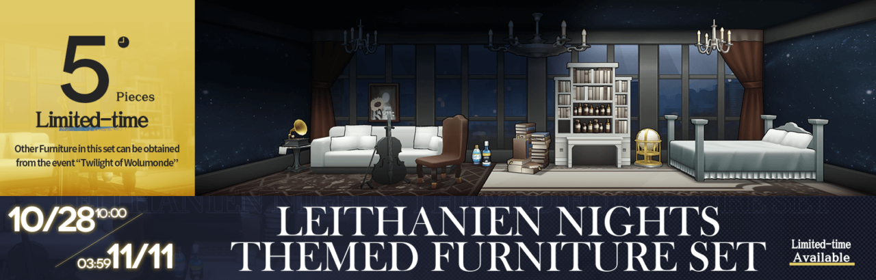 Twilight of Wolumonde Leithanien Nights Furniture Set