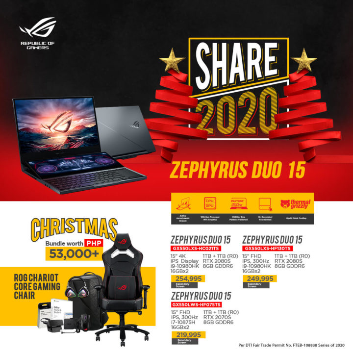 ASUS Zephyrus Duo Share 2020 Price