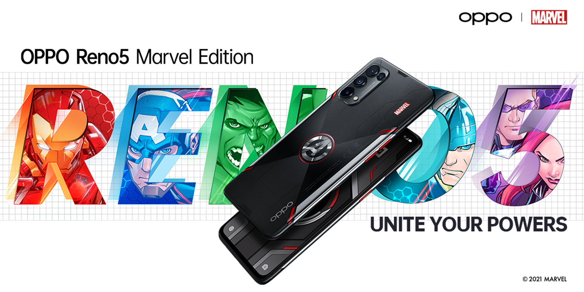 OPPO Reno5 Marvel Edition Cover