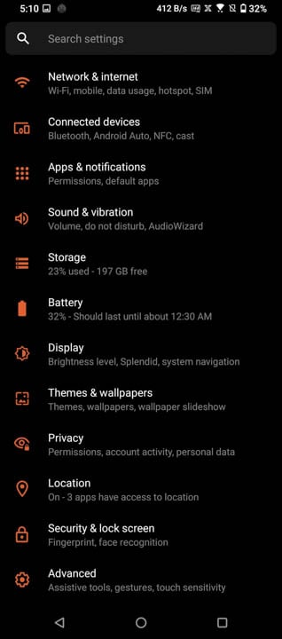 ASUS ROG Phone 5 UI 2