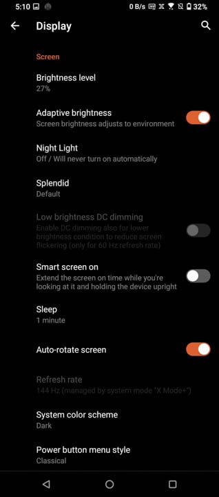 ASUS ROG Phone 5 UI 4