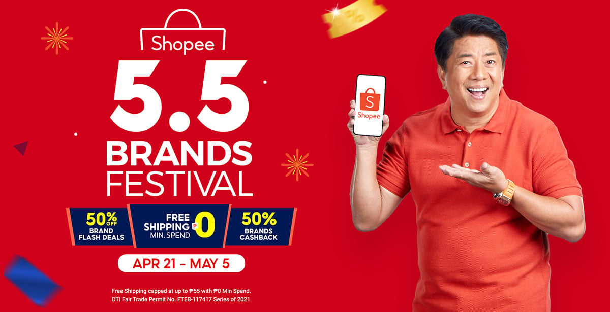 Shopee 5.5 Brand Festival Sale 2021 Cover