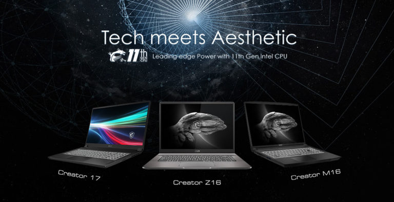 MSI Creator Laptop Lineup 2021 Cover