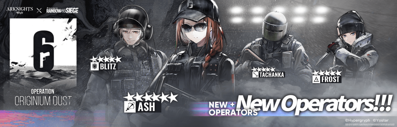 Arknights Rainbow Six Siege Operators