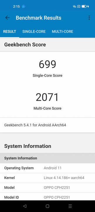 OPPO Reno6 5G Benchmarks 3