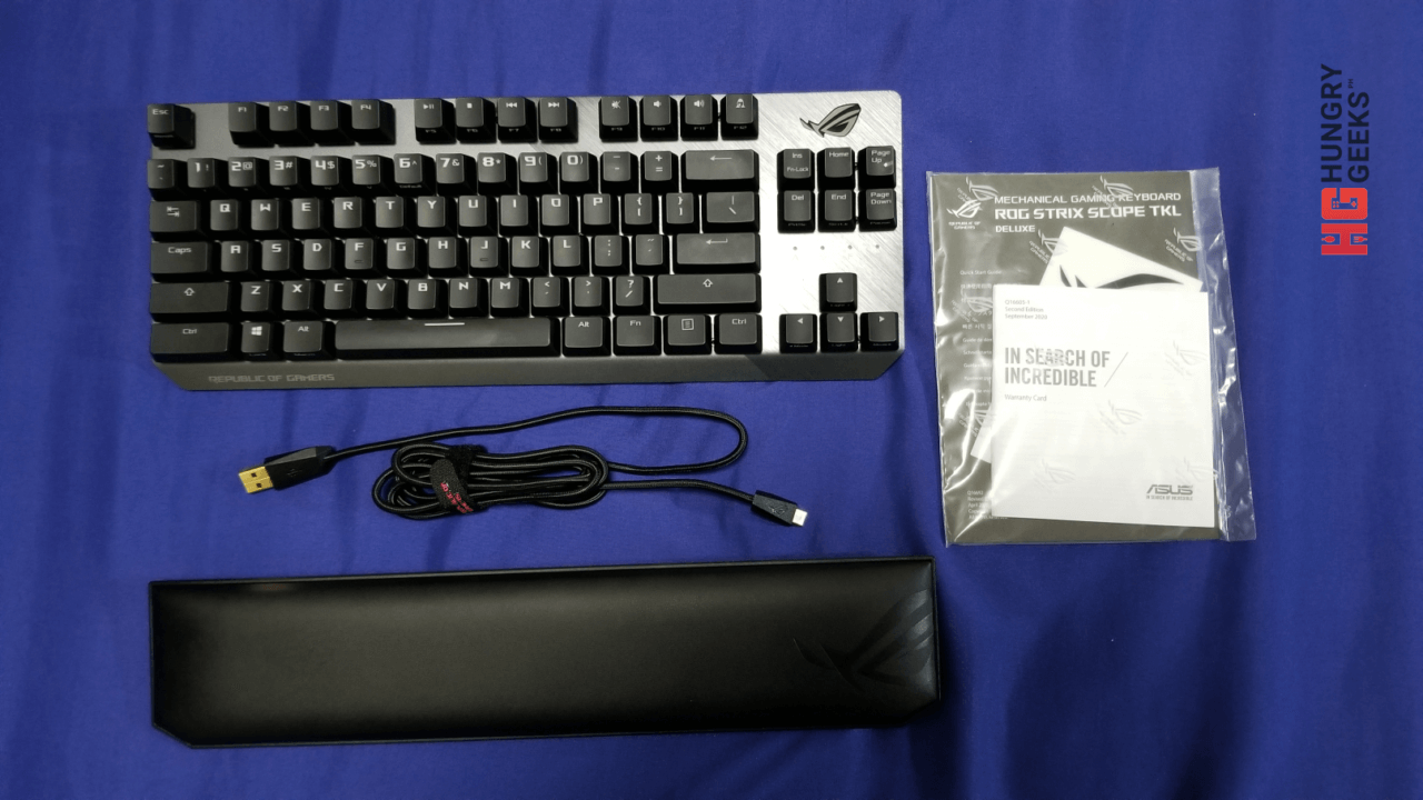ROG Strix Scope NX TKL Deluxe Review Contents