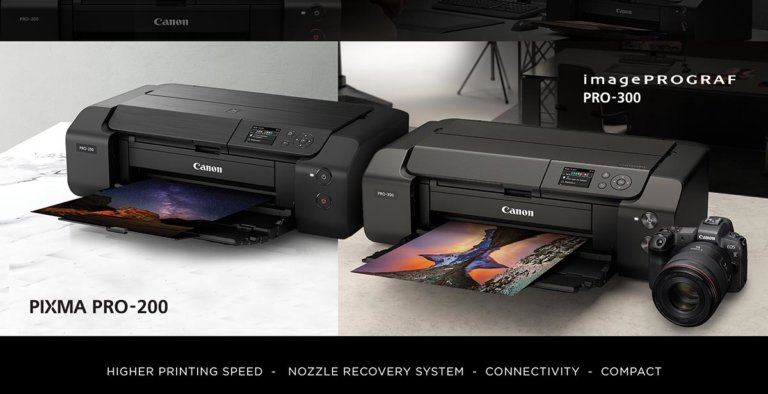 Canon imagePROGRAF PRO 300 and Canon Pixma PRO 200 Cover