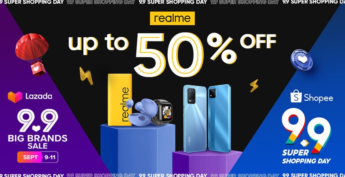 realme Shopee and Lazada 9.9 Sale Cover