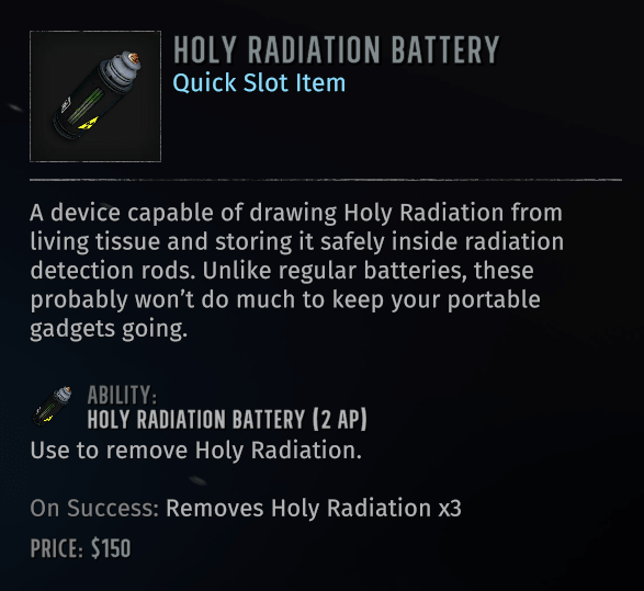 Holy Radiation Battery