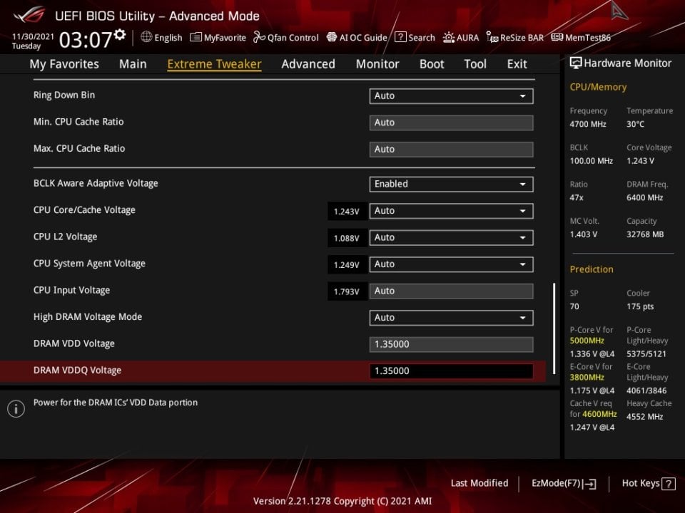 ASUS ROG Maximus Z690 Hero BIOS UEFI 15