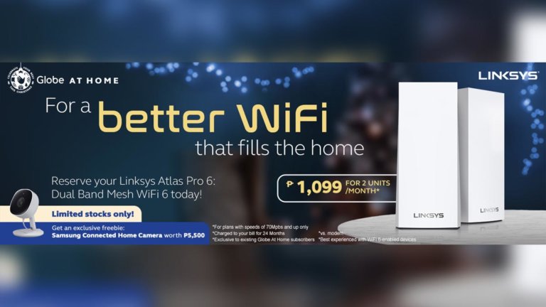 Globe At Home LinkSys Atlas Pro 6 WiFi Mesh