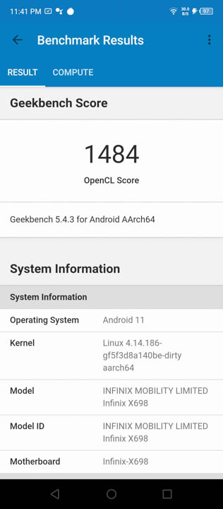 Infinix Note 11S Benchmarks 7