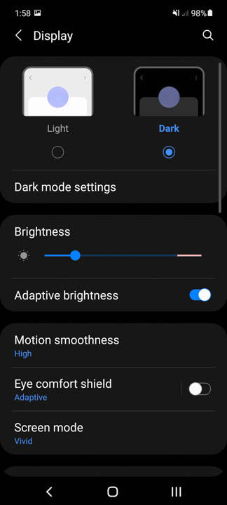 Samsung Galaxy A52s 5G UI 6