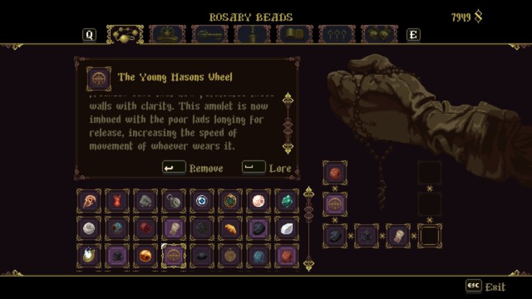 Blasphemous Scroll Down