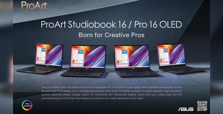 ASUS ProArt StudioBook 16 and 16 Pro OLED Series PH Cover