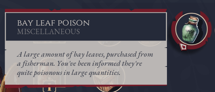 Expeditions Rome Poison Item Description