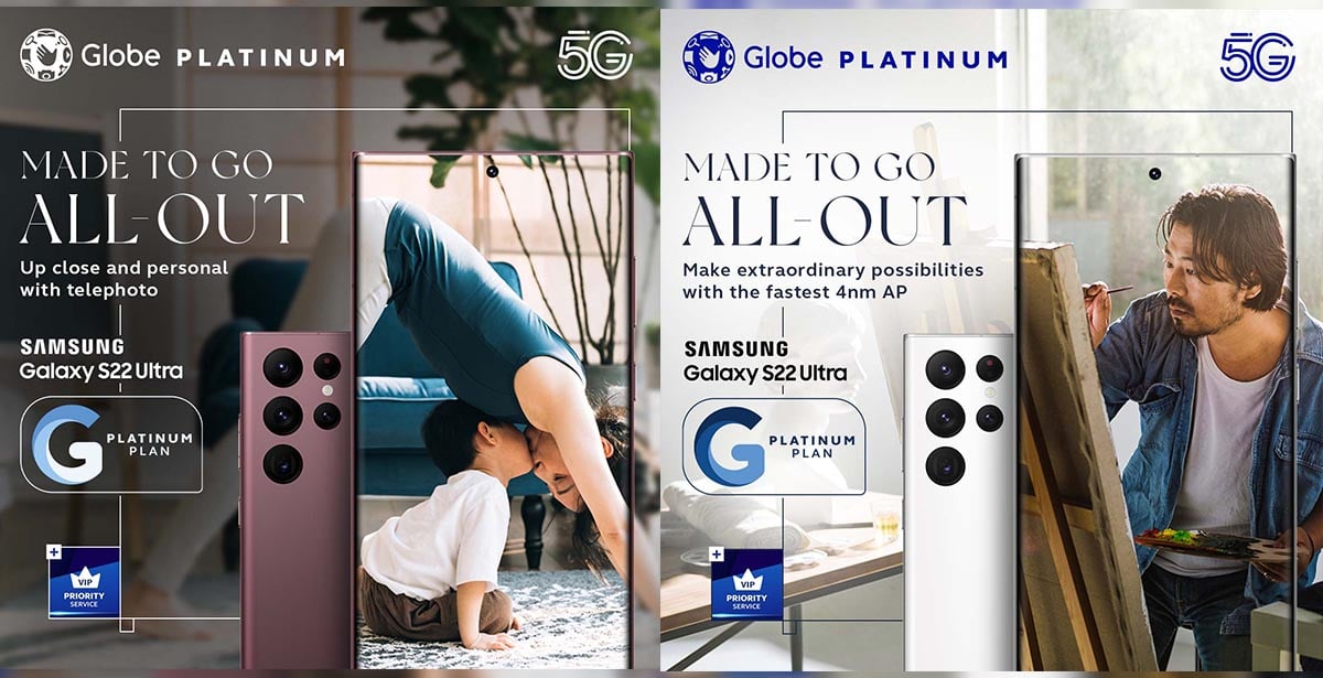 Globe x Samsung S22 Postpaid Plans Cover