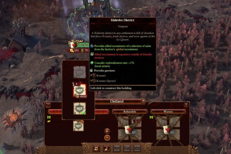 total war warhammer 3 building outposts