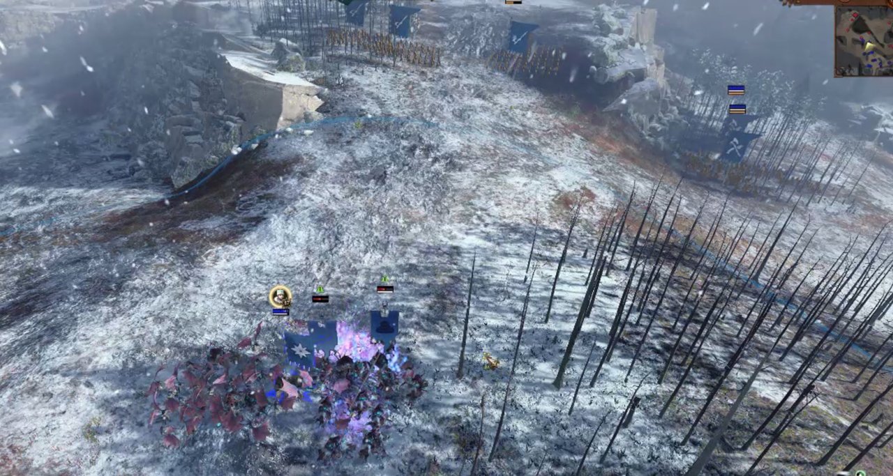total war warhammer 3 the frozen falls quest battle