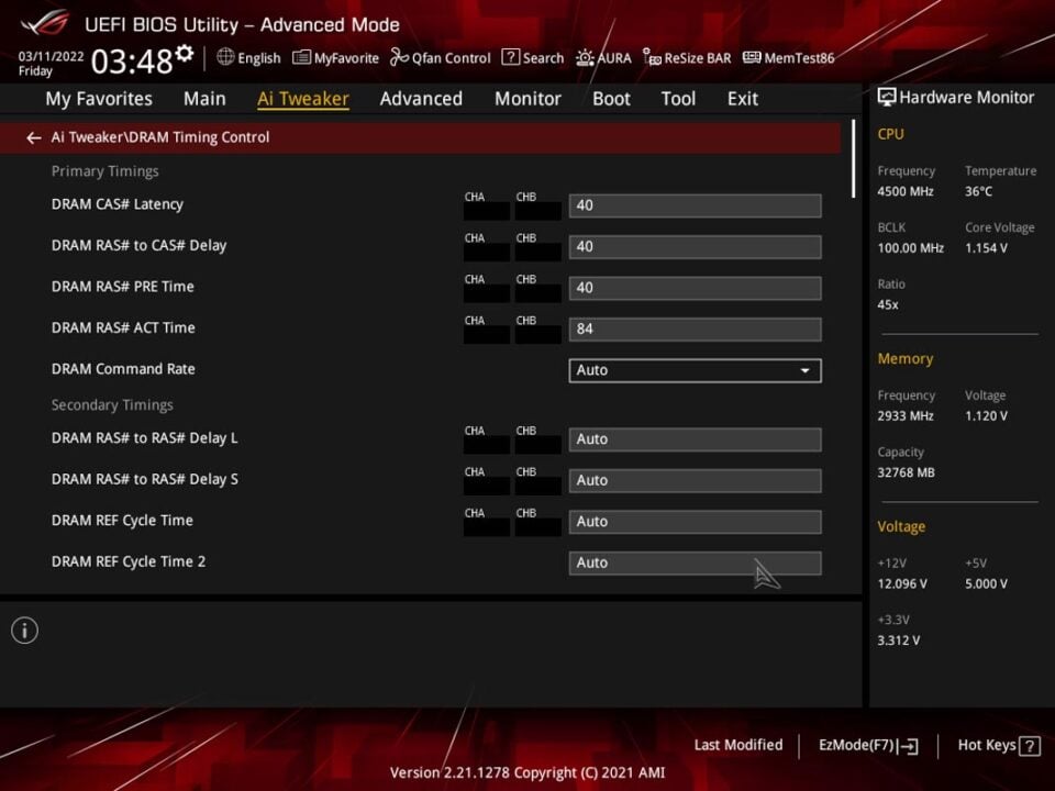 ASUS ROG Strix B660 F Gaming WiFi Review BIOS 4