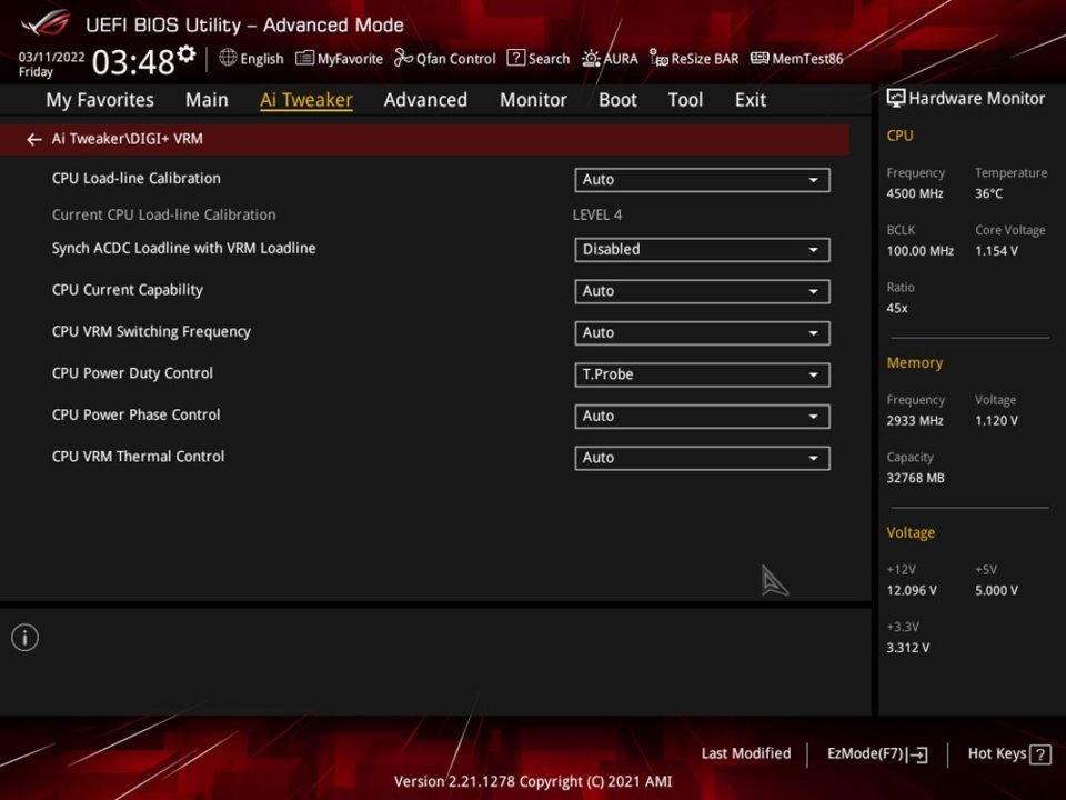 ASUS ROG Strix B660 F Gaming WiFi Review BIOS 5