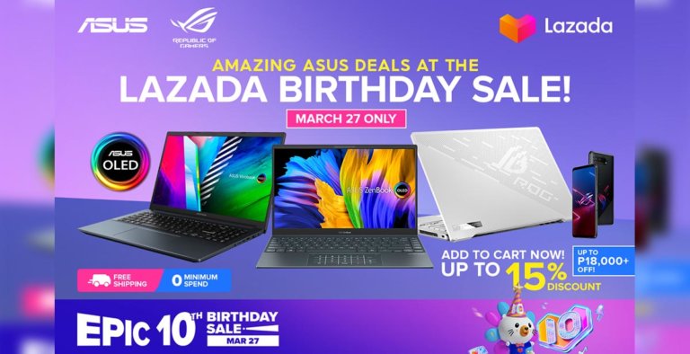 ASUS and ROG Lazada Birthday Sale 2022 Cover