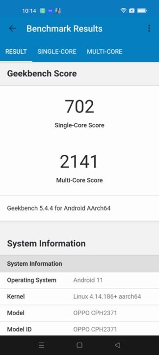 OPPO Reno7 5G Benchmarks 2