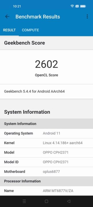 OPPO Reno7 5G Benchmarks 3