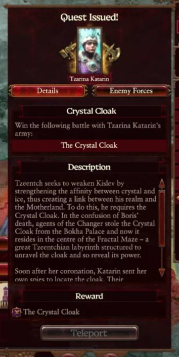 Warhammer 3 Crystal Cloak
