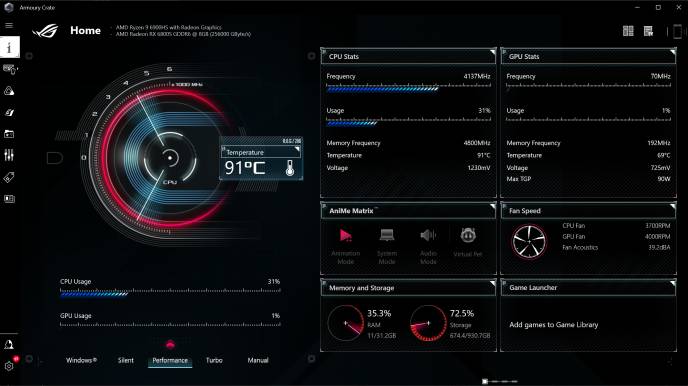 ASUS ROG G14 2022 Review Temperatures