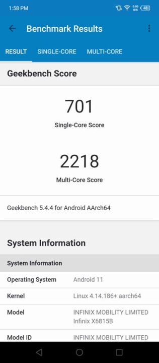 Infinix Zero 5G Review Benchmarks 6