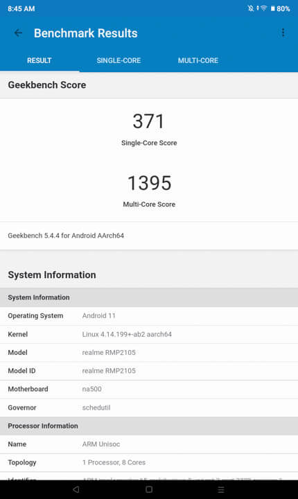 realme Pad Mini Benchmarks 2