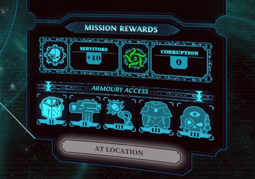 Servitors Mission Rewards