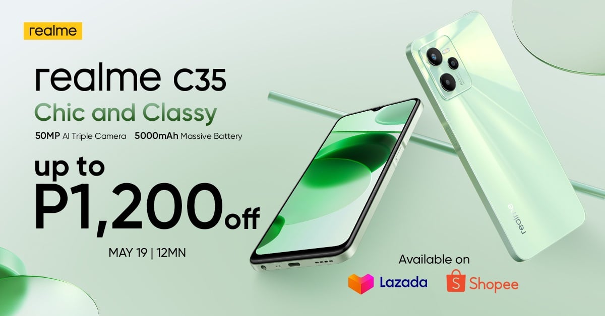 realme C35 Lazada and Shopee